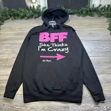 Best Friend Hoodie Size Medium Black Humor Las Vegas Sweatshirt Womens