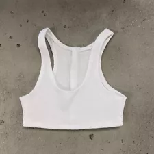 KC-KS-TK-WH: Custom White fabric Tank Top for McFarlane King Shark