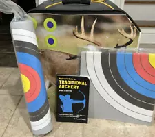 Block Archery Target & Longbow paper targets & 40cm 10- Ring Targets & Book