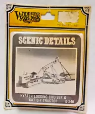 Woodland Scenics HO Scale D-246 "Hyster Logging Cruiser & Cat D-7 Tractor" Kit