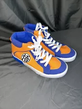 Ground Up Dragon Ball Z Shoes Sneakers Men's Sz 7 OR/BL Goku Mid-Top RARE EUC!!!