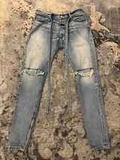 Fear of God Sixth Denim Vintage Blue with Zip Bottoms