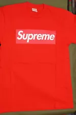 Supreme red on red box logo t-shirt Small