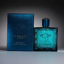 *AUTHENTIC* Versace Eros for Men 3.4 fl oz Eau de Toilette - 98% Full w/ Box