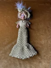 Handmade Paradise Crochet 1903 Paris Opera Gown Fits Barbie Doll 11-1/2"