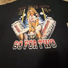 Vintage 2006 Coors Light Go for Two Shirt Large Clean Y2K