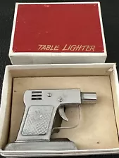 Vintage Made In Occupied Japan Pocket Lighter - Gun / Pistol / Unused In The Box