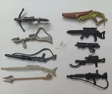 lot 10 Accessories Guns sword Weapons for gi joe solider star wars figure 3.75"