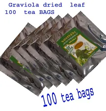 Premium Organic Soursop Guanabana Graviola dried leaf 100 tea bags pack