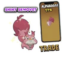 Pokemon Shiny Skwovet Registered Trade or friendship for 30 days