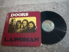 The Doors LP-L.A.Woman-1971-Elektra-Die Cut Cover-Yellow Inner Sleeve-EX+