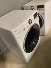 washer and dryer set used LG White Good condition. Front loading