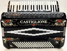 CASTIGLIONE TRIPLE MUSETTE 4-REED ACCORDION #MUS813