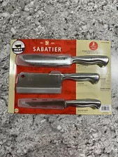 GENUINE Sabatier 3 Piece Stainless Steel Knife Set For Meat New Sealed Butcher