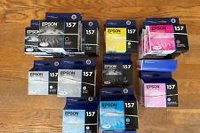 32 GENUINE Epson 157 Ink Cartridges for Epson Stylus Photo R3000 Printer