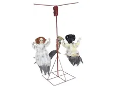 Merry Go Round Ghostly Dolls Playground Animated Prop Circus Carnival Zombie New
