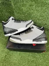 Nike Air Jordan 3 Retro Wolf Grey Size 10 136064-004 OG Cement Reimagined CLEAN