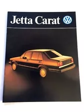 1986 Volkswagen VW Jetta Carat Original Canada Car Sales Brochure Catalog