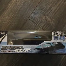 Remote Control 10” Speed Boat Blue & Black Full Directional Function