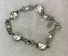 Downton Abbey Jewelry Silver Tone Bracelet Crystals Licensed HTF