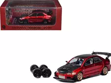 Mitsubishi Lancer Evolution IX RHD (Right Hand Drive) Red Metallic with Carbon