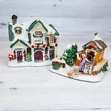 Cobblestone Corners Windham Hts Christmas Village Set Trees for Sale Lot & Hotel