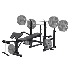 GARVEE 5 in 1 Adjustable Olympic Weight Bench Workout Leg Developer Full Body