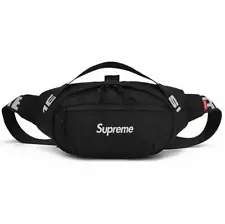 Supreme Black Waist Bag Cross Body Black (SS 18) -New