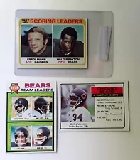 5 ] Vintage 1979 Topps Dewey Selmon Lot Sale & Walter Payton Cards See Both Pics