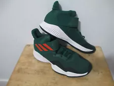 adidas NCAA MIAMI HURRICANES BASKETBALL SHOES SM EXPLOSIVE BOUCE 12 1/2 NEW TEAM