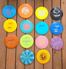 Lot of 14 Used and New Assorted Brands Disc Golf Discs