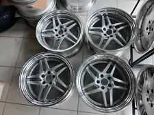 JDM 19" Lowenhart CSV SR mesh rims wheels for fairlady 350z fugu widebody VIP