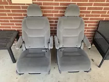 2005-2010 HONDA ODYSSEY OEM 2ND ROW BUCKET SEATS CLOTH GRAY