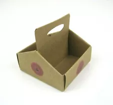 American Girl Coffee Shop Cardboard Take Out Box Coffee Carrier For 18" Dolls