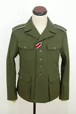 WWII DAK/Tropical Afrikakorps olivebrown field tunic 2nd pattern/M42 L ONLY