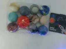 Solar System Stress Ball Play Set MultiColor Size 11 Balls