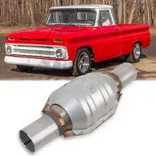 2" Inlet/Outlet Catalytic Converter w/Heat Shield EPA For Chevy C10 C20 C30 C35 (For: Chevrolet C30)