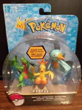 Pokemon Battle Figures Grovyle Combusken Marshtop 3 PACK Tomy 2016 Nintendo New