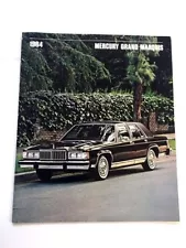 1984 Mercury Grand Marquis Sales Brochure Book