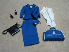 Vintage Barbie American Airlines Stewardess Uniform #984 Complete 1961 Mattel