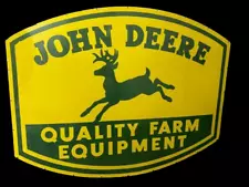 PORCELAIN JOHN DEERE ENAMEL SIGN 42 INCHES