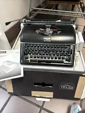 New In Box Royal Classic RETRO Style Manual Typewriter - Black 79101T