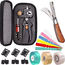 6 Blades Enhanced 2 in 1 Garden Grafting Tool Kit for Fruit Trees with Grafti...