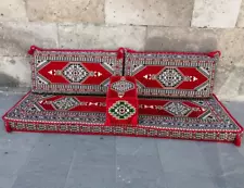 Arabic Sofa Set Turkish Ottoman Kilim Corner Cushion pillows Lounge Couch Cover