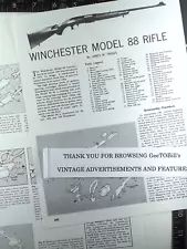 1955-1973 1960's 1950's Winchester model 88 rifle 80's disassembly feature