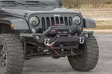 Rough Country for Jeep Full Width Front LED Winch HD Bumper JK, JL, Gladiator JT