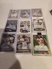 MLB Autograph Baseball Card Lot. Yelich, Jordan Walker