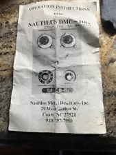 METAL DETECTOR USED NAUTILUS DMC II-Ba