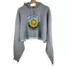 Gildan Dry Blend Women's Size XL Gray McMenamins Sunflower IPA Crop Hoodie