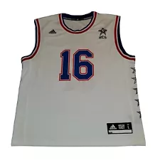 Size LARGE Mens Pau Gasol Adidas 2015 NBA All Star East Home Jersey Bulls #16